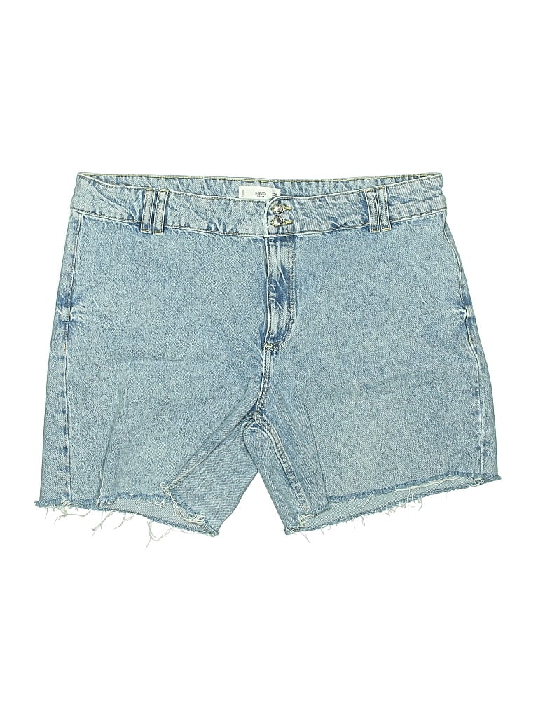 Pre-owned Mng Denim Shorts In Blue