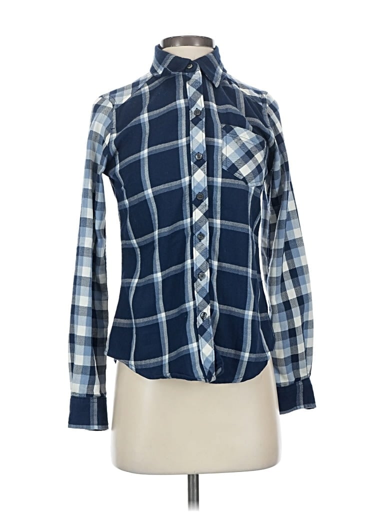 Pre-owned Marmot Long Sleeve Blouse In Blue