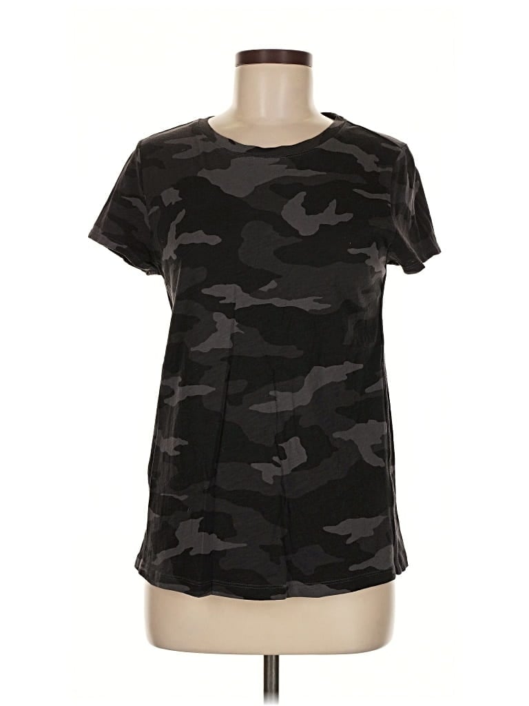 Pre-owned Athleta Short Sleeve T-shirt In Black