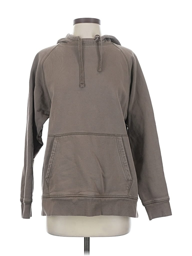 Pre-owned Girlfriend Collective Pullover Hoodie In Gray