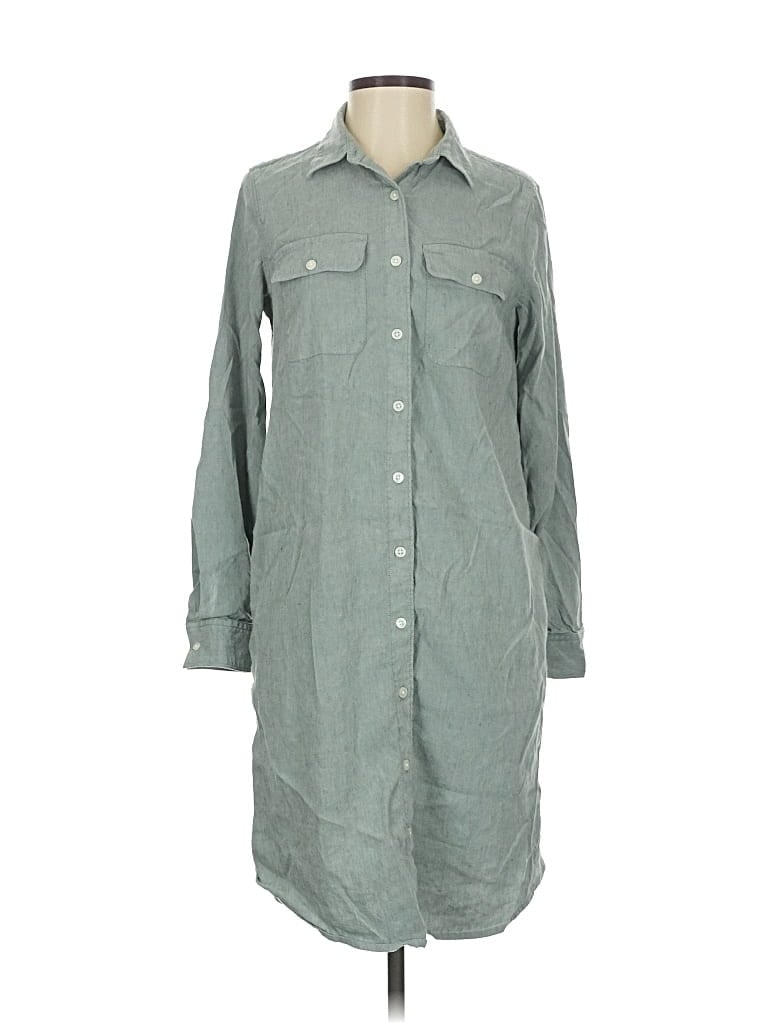 Pre-owned Lands' End Casual Dress In Gray