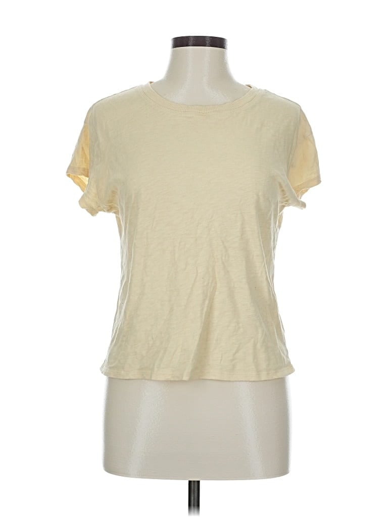 Pre-owned Z Supply Short Sleeve T-shirt In Yellow