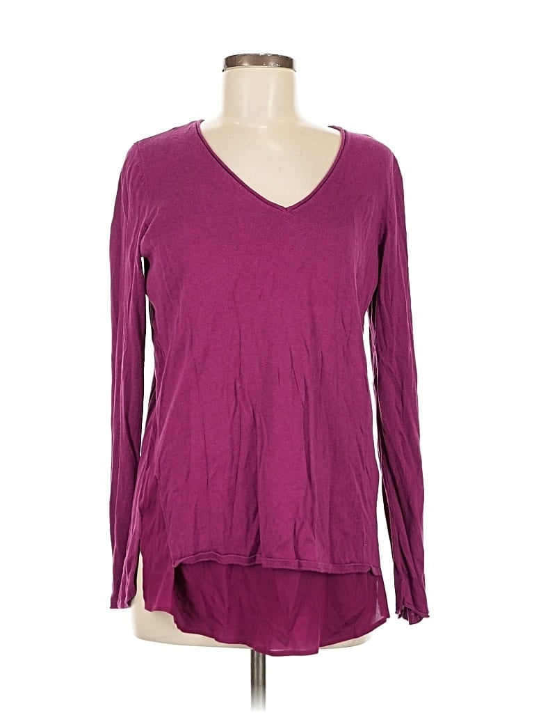 Pre-owned The Limited Long Sleeve T-shirt In Purple