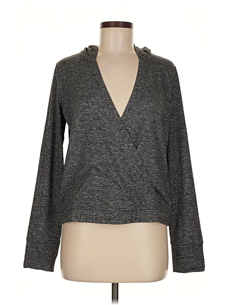 Pre-owned Gap Fit Cardigan Sweater In Gray