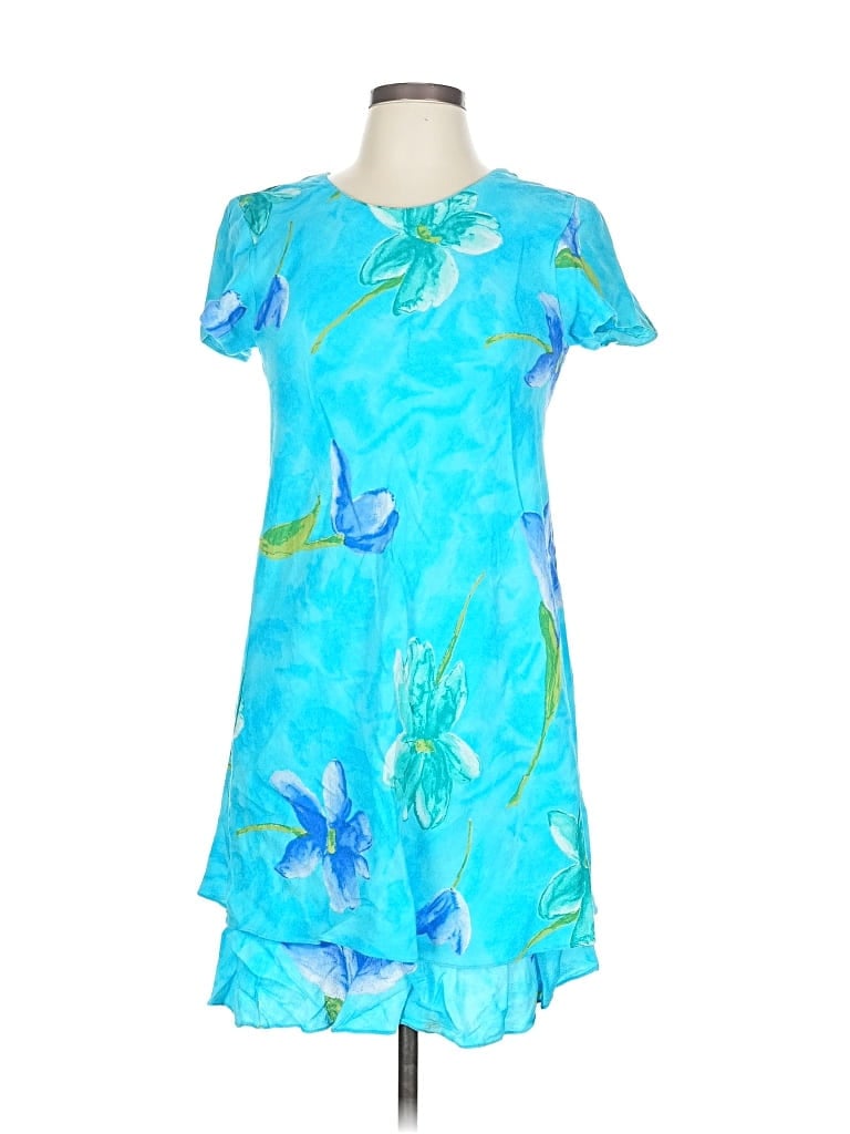 Pre-owned Karin Stevens Casual Dress In Blue