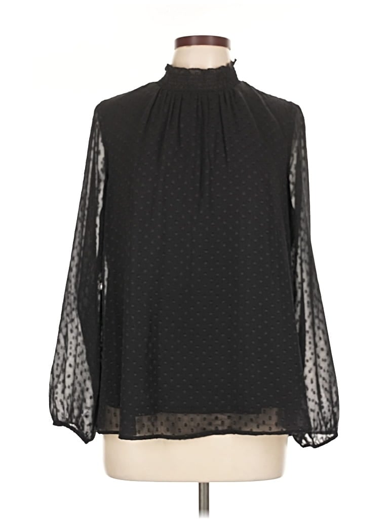 Pre-owned Dr2 Long Sleeve Blouse In Black