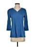 Chico's Blue 3/4 Sleeve Blouse Size Sm (0) - photo 1