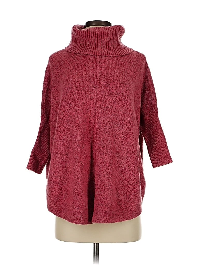 Pre-owned Ann Taylor Loft Turtleneck Sweater In Red