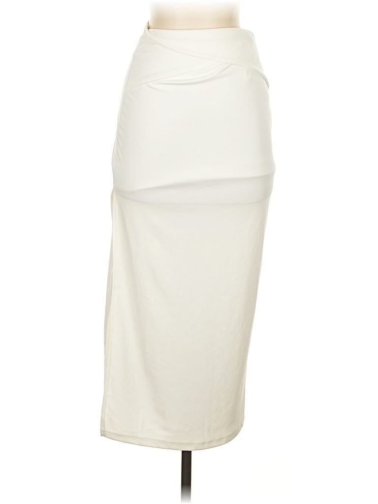 Pre-owned Unbranded Formal Skirt In White