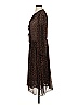 Zara 100% Polyester Animal Print Brown Cocktail Dress Size XS - photo 5