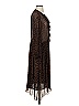 Zara 100% Polyester Animal Print Brown Cocktail Dress Size XS - photo 4