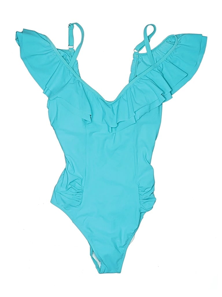 Pre-owned Profile By Gottex One Piece Swimsuit In Blue