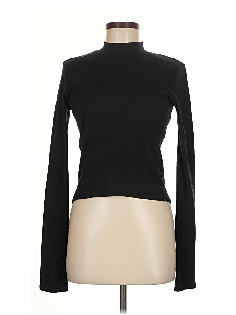 Pre-owned Z By Zella Turtleneck Sweater In Black