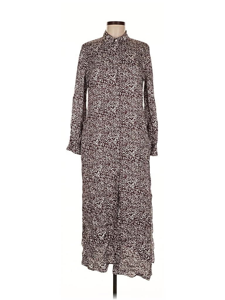 Pre-owned Theory Casual Dress In Brown