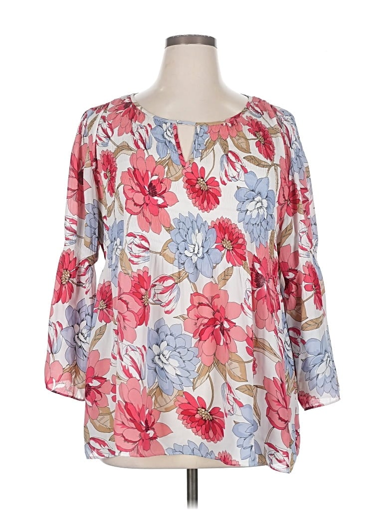 Pre-owned Floral & Ivy 3/4 Sleeve Blouse In Pink