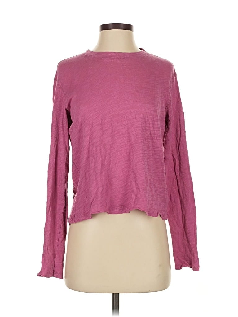 Pre-owned Atm Anthony Thomas Melillo Long Sleeve T-shirt In Pink