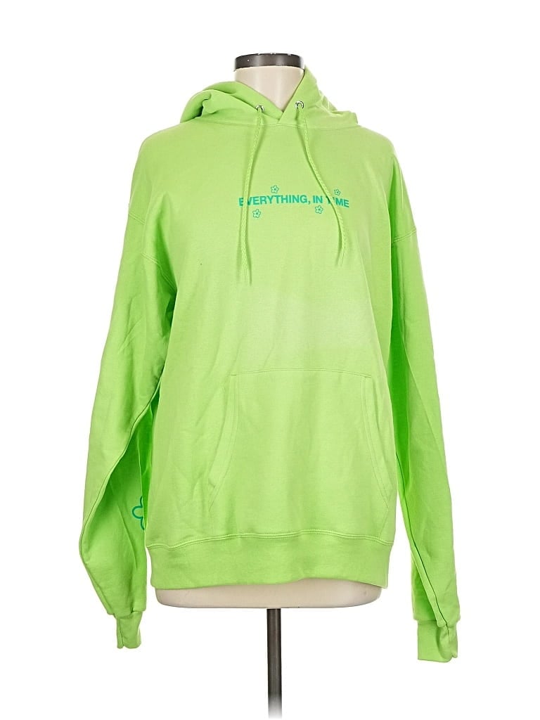 Pre-owned Unbranded Pullover Hoodie In Green