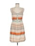 O'Neill 100% Polyester Stripes Tan Casual Dress Size 9 - photo 1