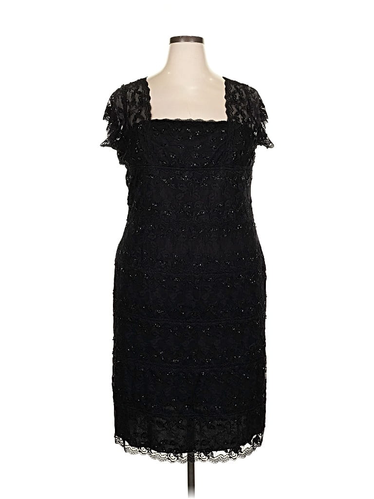 Pre-owned Onyx Nite Cocktail Dress In Black