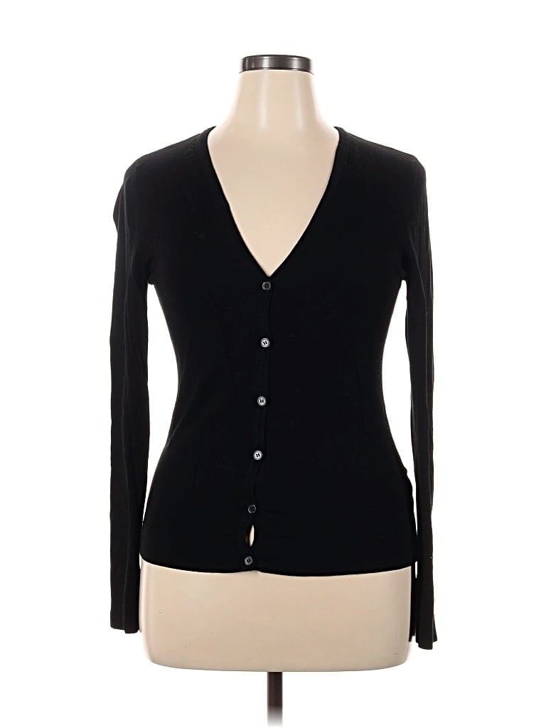 Pre-owned H&m Cardigan Sweater In Black