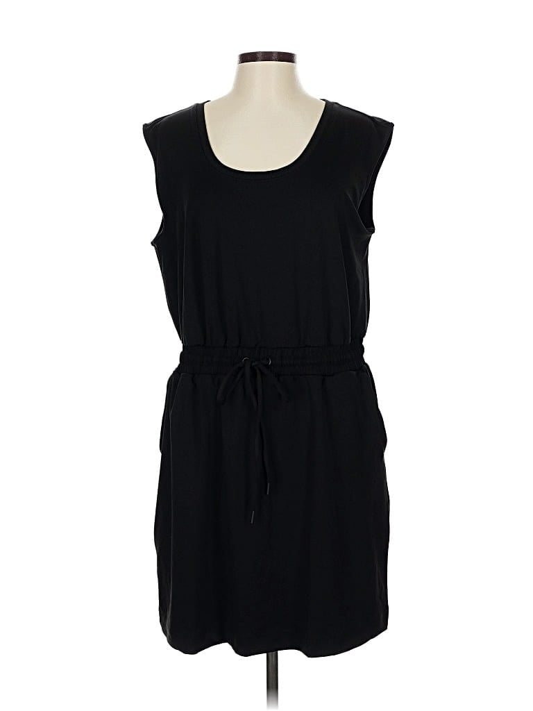 Pre-owned Lou & Grey Casual Dress In Black