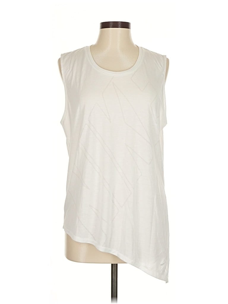 Pre-owned Nike Sleeveless T-shirt In White