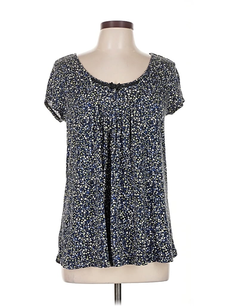 Pre-owned Simply Vera Vera Wang Short Sleeve T-shirt In Blue