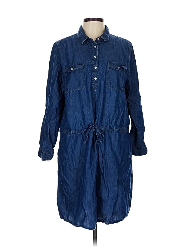 Pre-owned Gloria Vanderbilt Casual Dress In Blue