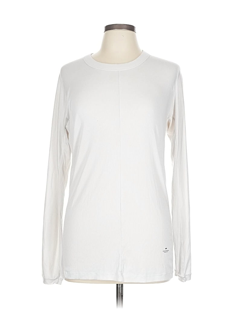 Pre-owned Uniqlo Long Sleeve T-shirt In White
