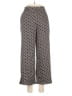 MNG Suit 100% Polyester Chevron-herringbone Black Casual Pants Size M - photo 1