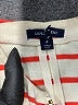Lands' End 100% Baumwolle Stripes Orange Jacket Size 4 - photo 6