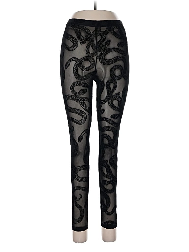 Pre-owned Romwe Leggings In Black