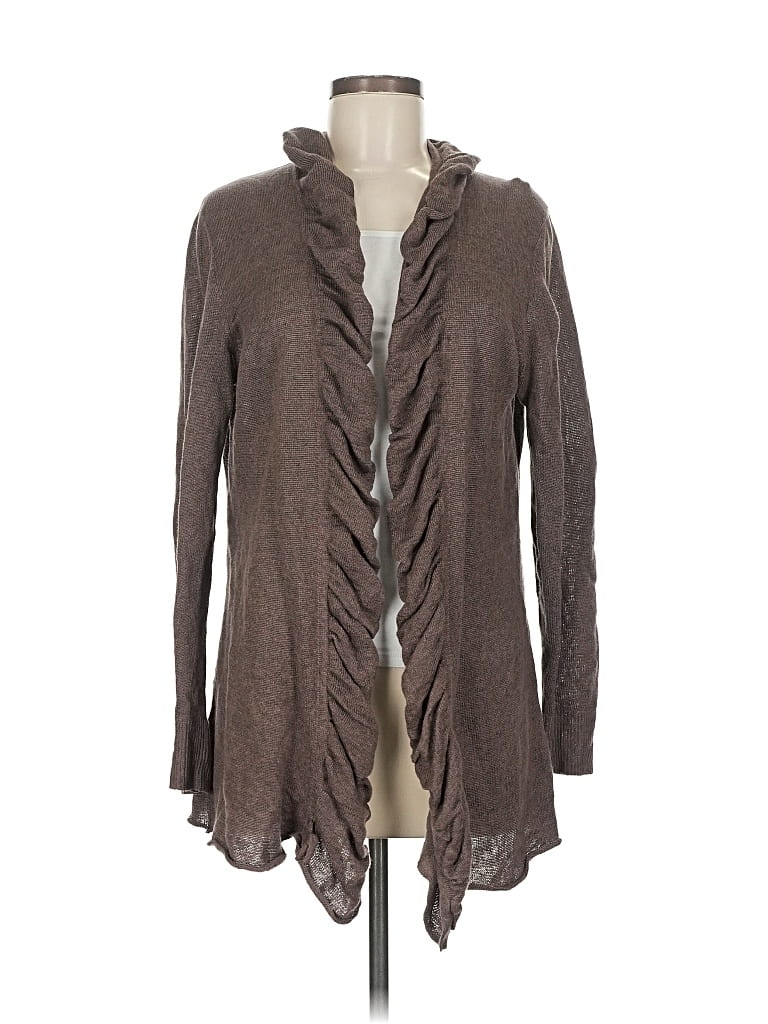 Pre-owned Lafayette 148 Cardigan Sweater In Brown