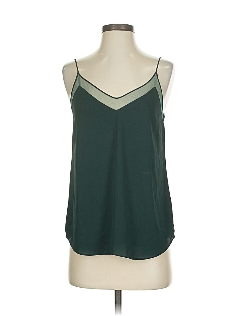 Pre-owned Babaton Sleeveless Blouse In Green