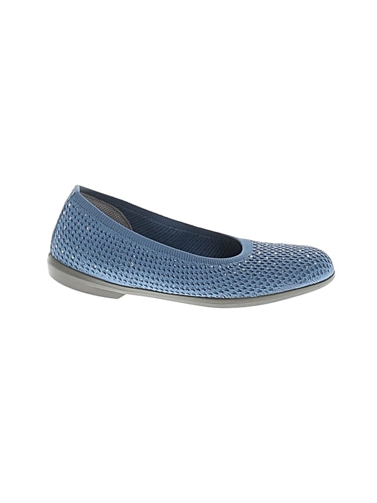 Pre-owned Life Stride Flats In Blue