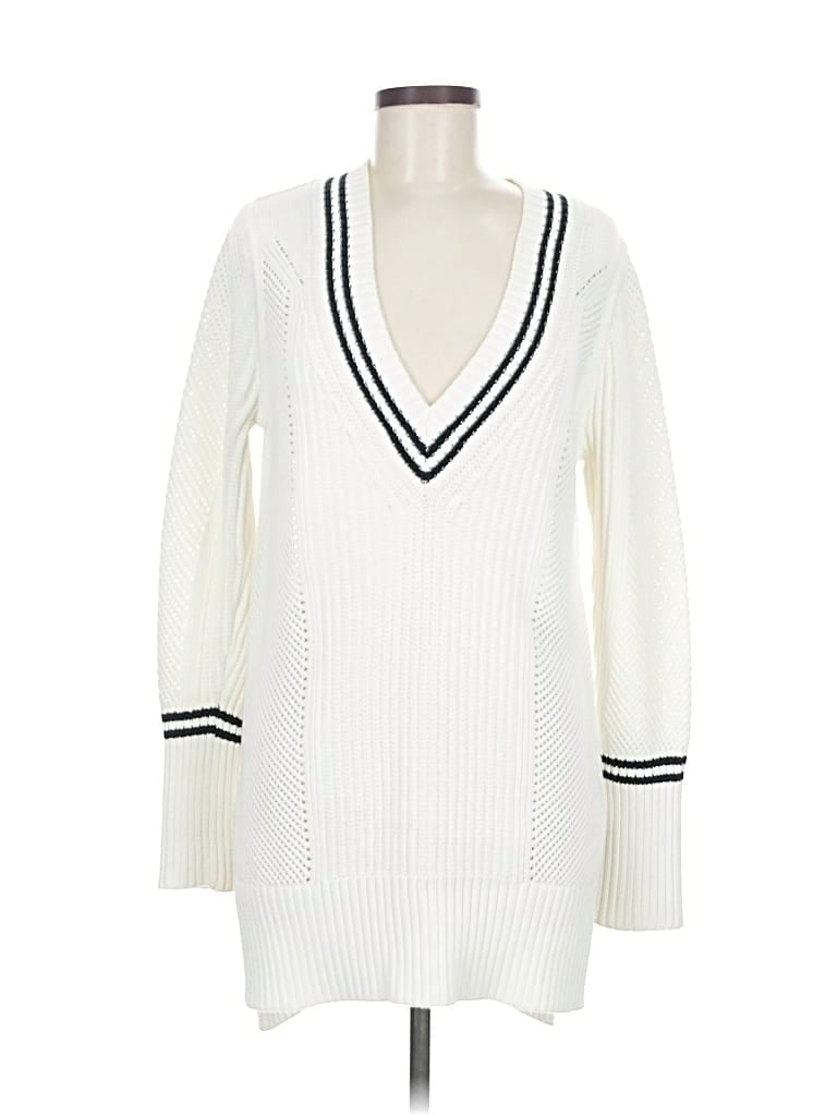 Pre-owned Banana Republic Pullover Sweater In White