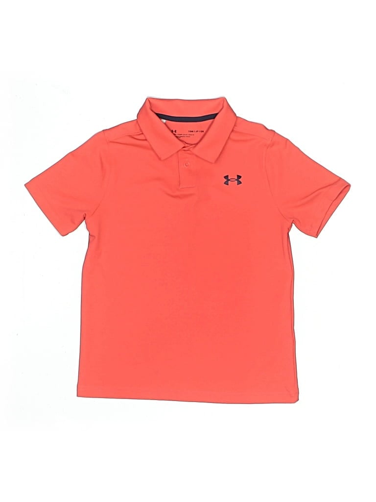 Pre-owned Under Armour Kids' Short Sleeve Top Orange Tops