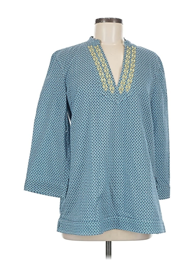 Pre-owned C. Wonder 3/4 Sleeve Blouse In Blue
