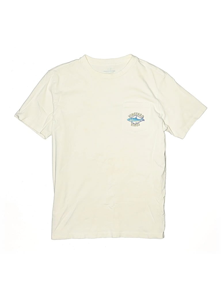 Pre-owned Vineyard Vines Kids' Short Sleeve T-shirt In White