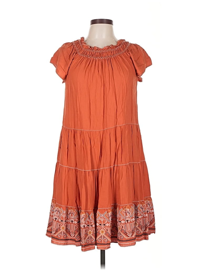 Pre-owned Max Studio Casual Dress In Orange