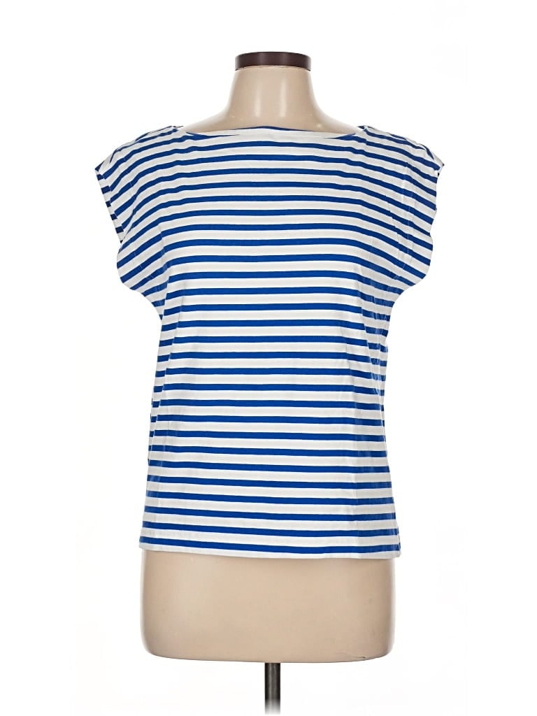 Pre-owned Ann Taylor Loft Sleeveless T-shirt In Blue