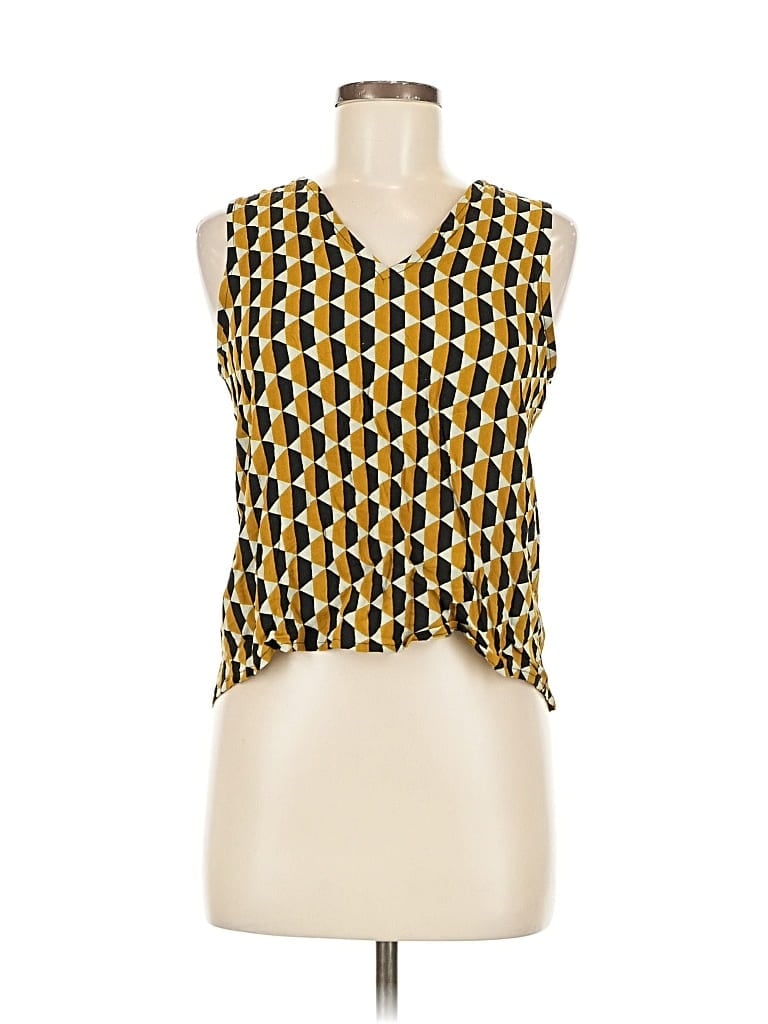 Pre-owned Dr Bloom Sleeveless Blouse In Yellow