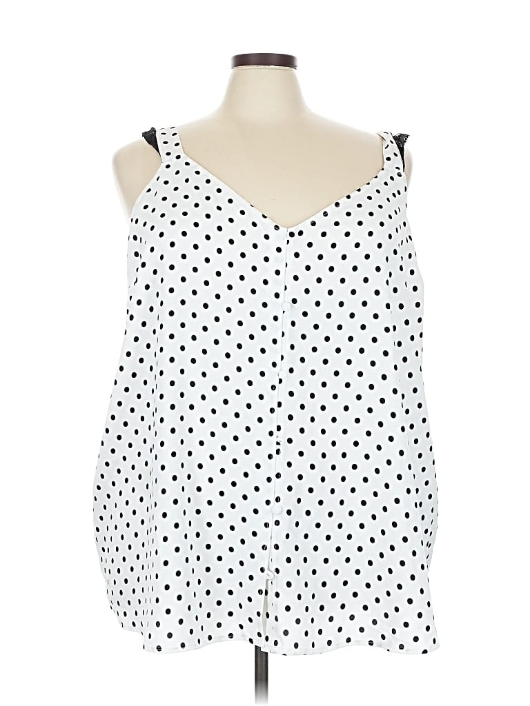 Pre-owned Torrid Sleeveless Top White Sweetheart Neckline Tops