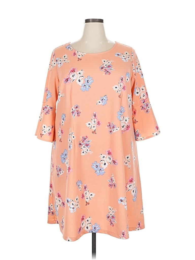 Pre-owned Lane Bryant Outlet Casual Dress In Orange