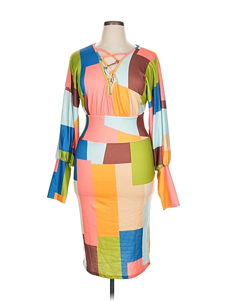 Pre-owned Chicme Casual Dress In Orange