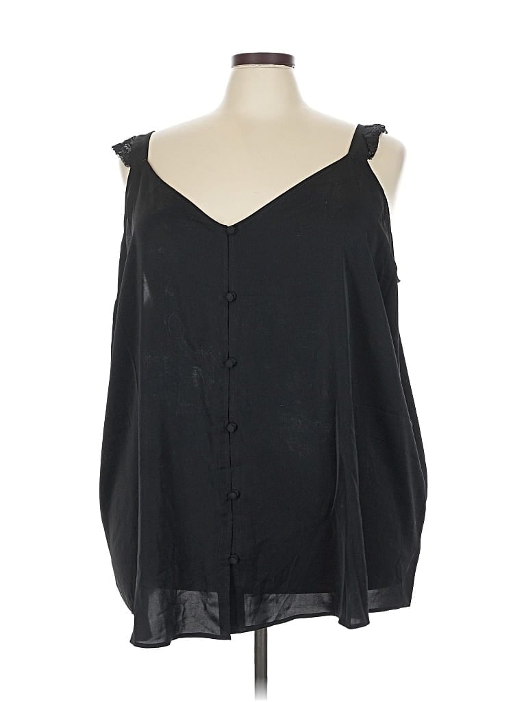 Pre-owned Torrid Sleeveless Blouse In Black