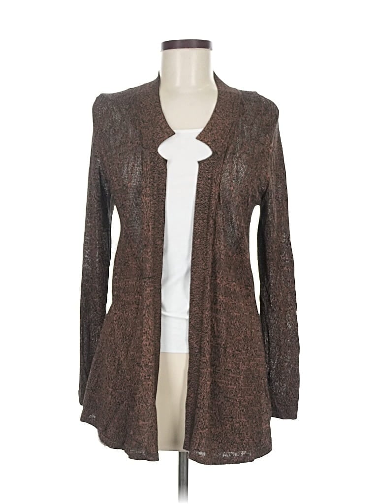 Pre-owned Nic + Zoe Cardigan Sweater In Brown