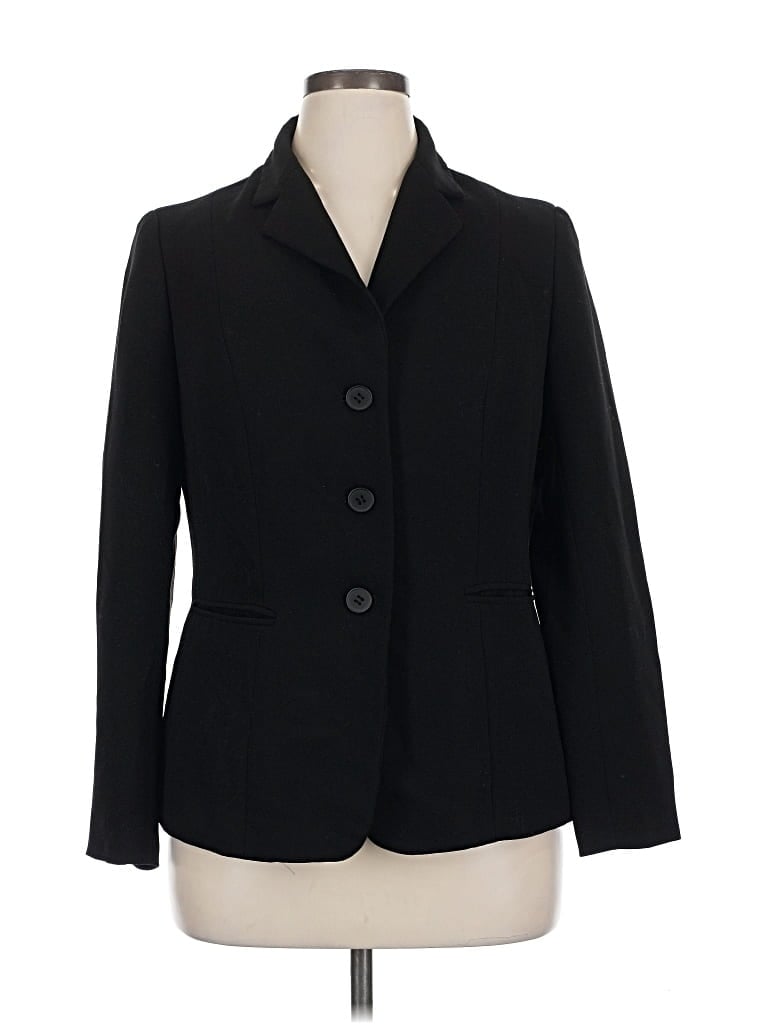 Pre-owned Jones New York Collection Blazer Jacket In Black