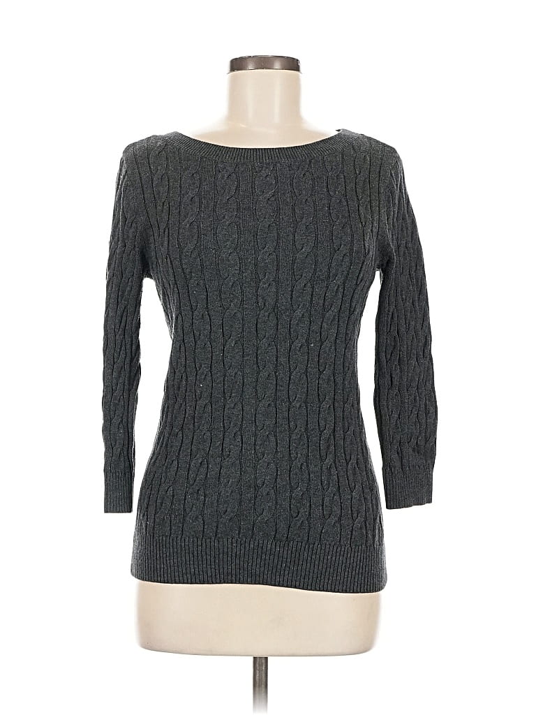 Pre-owned Ann Taylor Loft Outlet Pullover Sweater In Gray