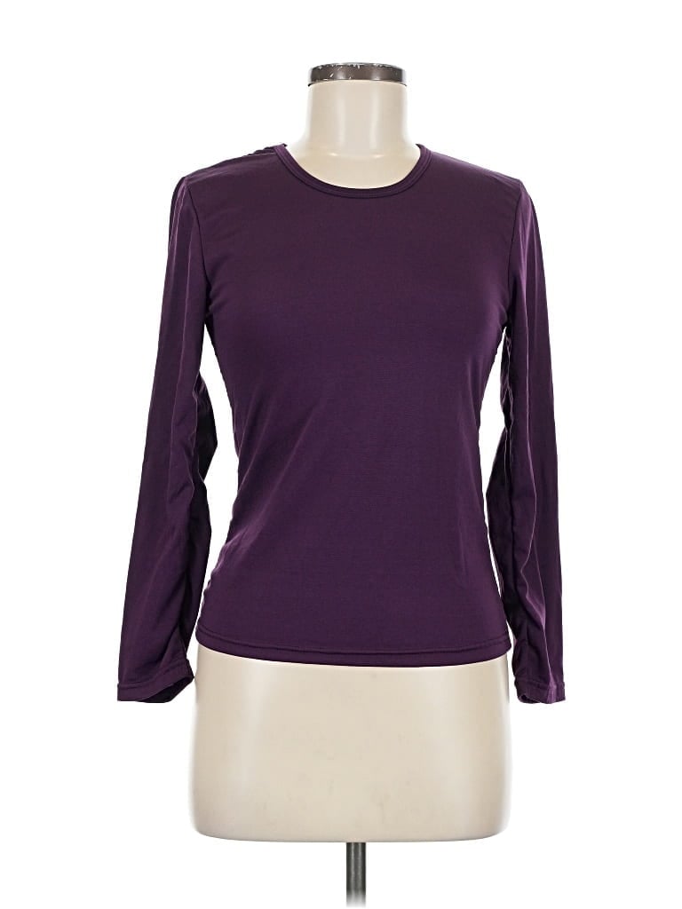 Pre-owned Unbranded Long Sleeve T-shirt In Purple
